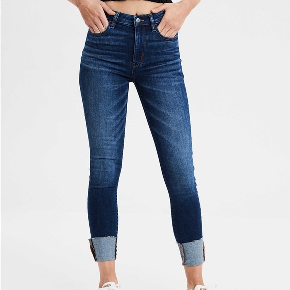 American Eagle Outfitters Denim - AE Super High-Waisted Jegging Crop